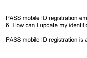PASS 모바일 신분증 등록